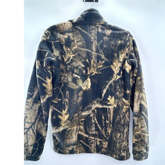 Columbia Camouflage Fleece Jacket XL Full Zip Hunting Outdoor Warm Active - Picture 5 of 9
